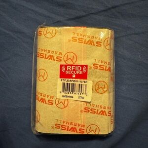 Swiss Tech Cream and Red Wallet Sleek Design